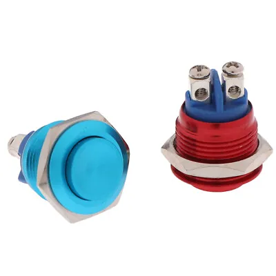 Momentary Push Button Switch 16mm Waterproof Mount Button SwitchWF_ftHH ❤TH • $7.70