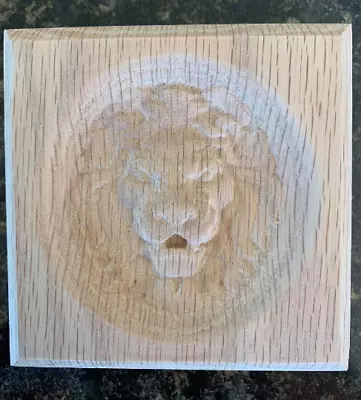 Lion Head 5 Engraving Trim Wood Corner Trim Block Door Trim Block Window Trim • $10.50