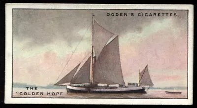 Tobacco Card Ogdens YACHTS & MOTOR BOATS 1930 The Golden Hope #22 • £2