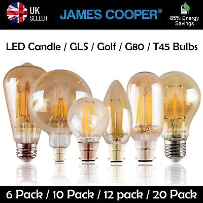£3.99 • Buy LED Retro Vintage Edison Antique Amber Warm Filament Light Bulb E14 B22 E27 240V