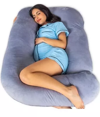 Pharmedoc Pregnancy Pillow U-Shape Full Body Pillow -Removable Cover Jumbo • $29.99