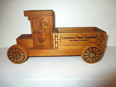 Vtg 1989 Logomobile Chemco Pest Control Wood Pickup Delivery Truck Exterminator • $49.95