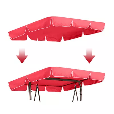 2/3-Person Patio Swing Canopy Garden Swing Replacement UV Blocking Sunshade • $29.65