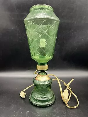 Rare Vintage Chianti Italian Glass Green Wine Bottle Conte Lamp Design • $25