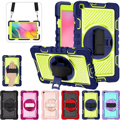 For Samsung Galaxy Tab A A7 A8 S6 S7 S8+ Heavy Duty Stand Case Hard Cover Strap • $31.49