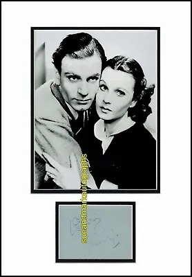 Vivien Leigh & Laurence Olivier Double Signed Autograph UACC RD 96 • £365