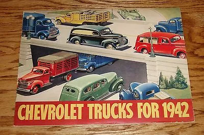 Original 1942 Chevrolet Truck Full Line Sales Brochure 42 Chevy Pickup Panel • $84.30