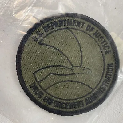 US Justice Department DEA Drug Enforcement Administration Green Patch 3” - NEW • $14.64