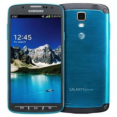 Samsung Galaxy S4 Active SGH-I537 - 16GB - BLUE AT&T Unlocked Smartphone • $99.50
