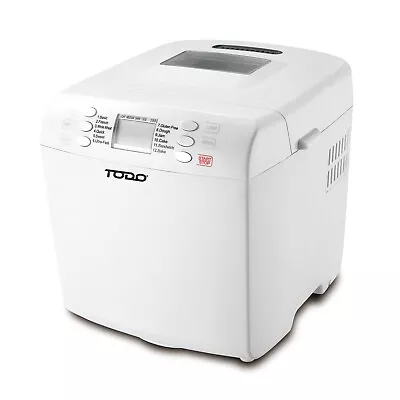 TODO Bread Maker 12 Programs Menu 550W Power Keep Warm Function White • $98