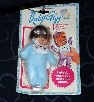 Vintage BABY GIGGLES DOLL Unused Still In Packaging LB LUCKY BELL 1989 • $20