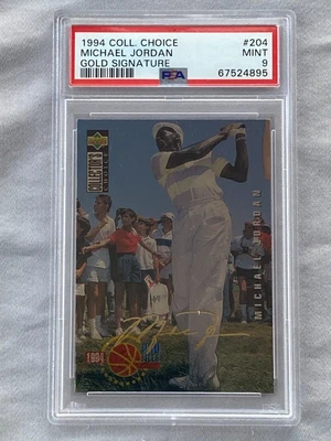 $249.99 • Buy 1994 Collectors Choice Michael Jordan #204 GOLD SIGNATURE PSA 9 - ONLY 12 HIGHER
