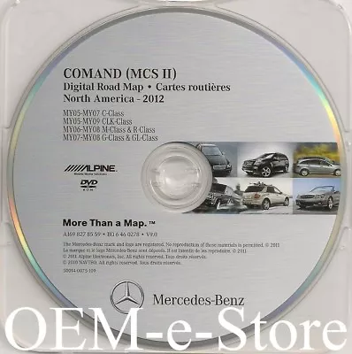 2007 2008 Mercedes GL320 GL450 GL550 G500 G55 GPS Navigation DVD U.S Canada Map  • $115