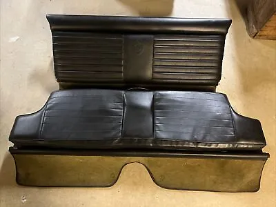 Volvo P1800 E ES Black Vinyl Rear Seat Assembly Upper & Lower Bench 1800 OEM • $599.99