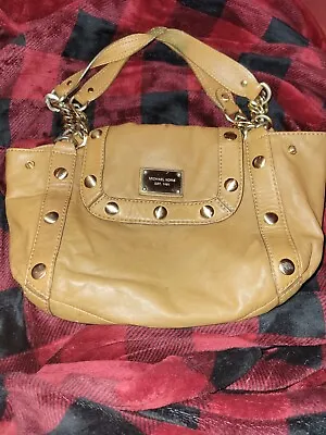 Vintage Leather Studded Michael Kors Chain Bag • $25