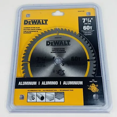 $32.99 • Buy Dewalt 7 1/4  60T Aluminum Cutting Blade Titanium Carbide Composite DWAM71460
