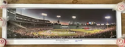 STAN MUSIAL SIGNED/AUTOGRAPHED 13 1/2” X 39” POSTER - MLB ALL CENTURY PLAYERS • $89.95