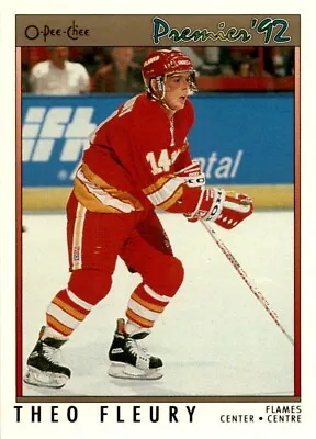 $1.99 • Buy 1991-92 O-Pee-Chee Premier Theo Fleury Calgary Flames #92