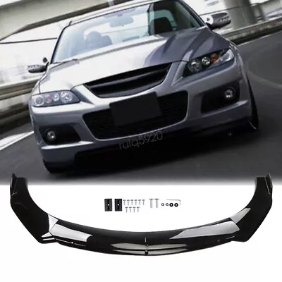 For Mazda6 Mazda 6 2014-2018 Black Front Bumper Lip Spoiler Splitter Body Kit • $66.49