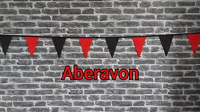 10ft Aberavon RFC Rugby Fabric Bunting Party Garden Room Decoration  • £7.25