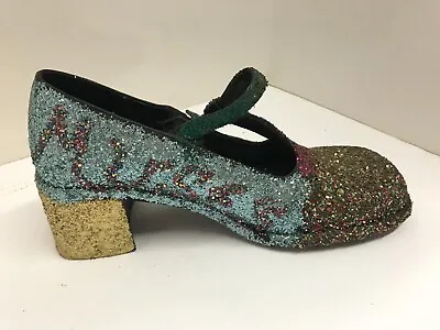 Muses Hand Decorated Mardi Gras Parade Shoe New Orleans Sparkle Glitter • $18