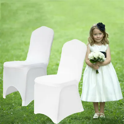 £199.88 • Buy Chair Covers Spandex Soft Cover Wedding Banquet Anniversary Party Decor Modern