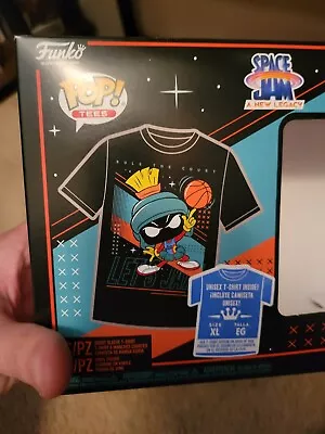 XL Funko Pop Marvin The Martian Space Jam T Shirt Target Exclusive Black New • $18.94