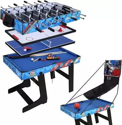 Multi Game Table 5-In-1 Combo Game Table 5 Games With Hockey Billiards Table  • $248.99