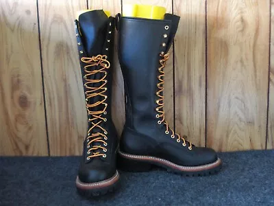 CLEARANCE SALE!  Factory Second 16  Pole Climber Lineman Blk Boots - PT - 652 • $120