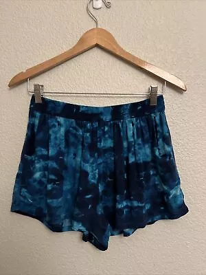 Mossimo Pullon Shorts Tie Dye Fairy Cotagecore Grunge Beach Pockets Rayon Sz M • $6.99