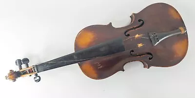 Antique German 3/4 Violin Fiddle Nicolaus Amatus Cremonen Copy For Restoration • $200