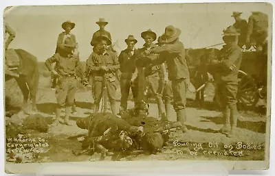 1917 RPPC Pancho Villa Expedition Pouring Oil On Bodies W.H. Horne El Paso TX • $125