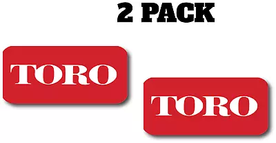 TORO Logo TWO PACK MULTI SIZE  Tractor Implement Cart Mower Logo Decal Sticker • $14.95