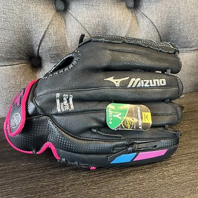 Mizuno Finch GPL 1205F2 Black Pink Fast Pitch 12  Softball Glove Left Hand Throw • $49.99