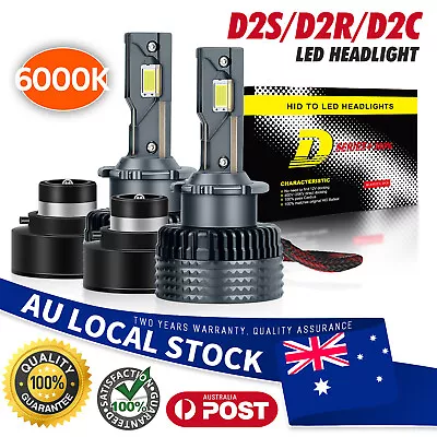 D2S D2R LED Headlight Bulbs Kit CANBUS For Alfa Romeo 147 GTA Hatchback 2003-10 • $71.24