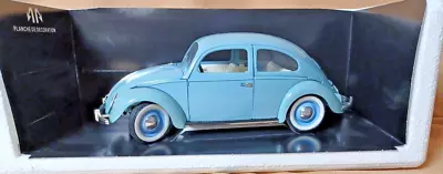 Volkswagen Beetle Bug Vw 1/18 Diecast Car Solido Blue • $24.99