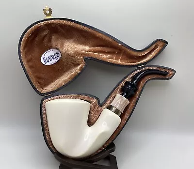 Unsmoked Large Imp Meerschaum Calabash With Silver Estate Pipe • $181.50