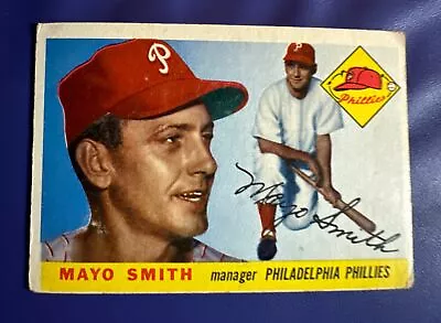 1955 Topps #130 Mayo Smith Philadelphia Phillies Manager *free Shipping* • $1.99