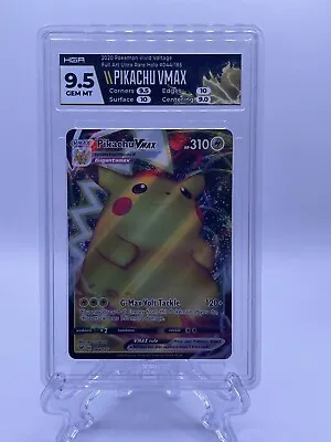 $30 • Buy Pokemon TCG 2020 Vivid Voltage Pikachu VMAX 044/185 HGA 9.5 Gem Mint