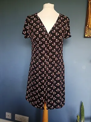 £9 • Buy Swell Size 10 Cute Button Front Ditzy Floral Dress