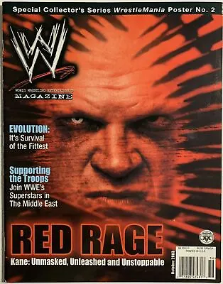 KANE WWE Magazine Wrestling Wwf October 2003 * No Poster Or Catalog Included • $7.49