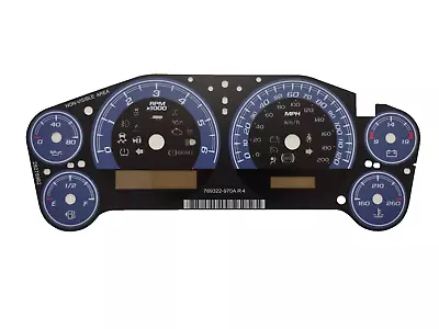 Custom Blue Gauge Face Overlay For 2007 - 2013 GM Truck And SUV Clusters MPH New • $49.95