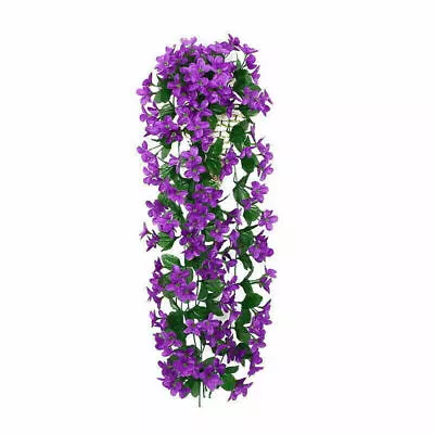 Artificial Fake Hanging Flowers Vine Plant Home Garden Indoor Outdoor Decor UK • £5.99