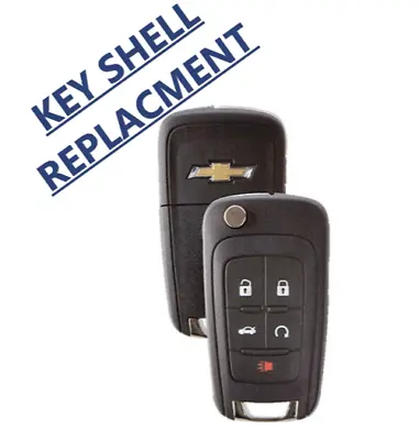 Chevrolet Flip Remote Key SHELL CASE 2010-2017 5 Buttons Chevy LOGO Top Quality • $9.99