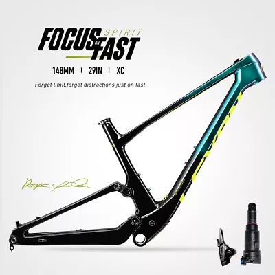 29  Carbon Integrated Suspenion Boost MTB Frame Trail Trunnion Bike Frame Shock • $2025.70