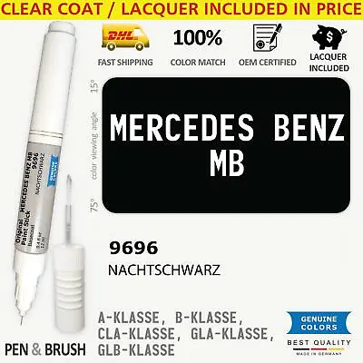 9696 Touch Up Paint For Mercedes Benz MB Black A KLASSE B CLA GLA GLB 696 NACHTS • $14.99