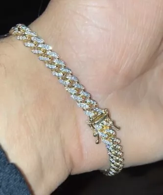 Diamond  Miami Cuban Link Bracelet Jacoje Jewelry VS Diamonds 14k Yellow Gold • $2800