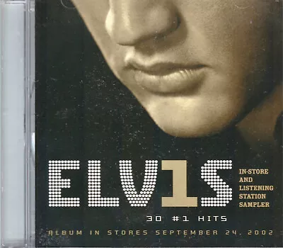 Elvis Presley 30 #1 Hits 5 Track Promo Sampler Cd From 2002 (free Shipping) • $15