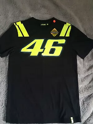 VR46 Official Valentino Rossi Race Black T-Shirt - VRMTS351304 - • £17.90