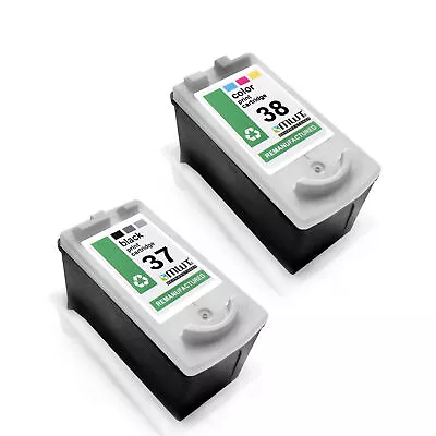 2x Cartridges For Canon IP 1800 1900 2500 2600 PG37 CL38 CMYK • £52.28